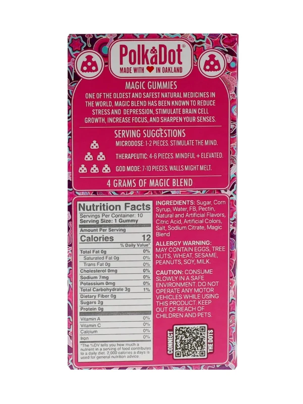 Pink Star PolkaDot Belgian Magic Blend Gummies 4G - Image 2